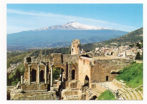 L177 Taormina Sicilia / Teatro Greco / Italië - 1