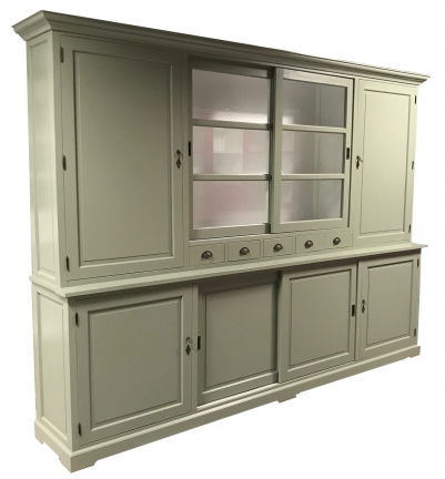 Buffetkast Gieten XL Engels groen - wit 310 x 50/40 x 230cm - nr. 1