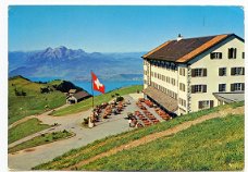 L186 Hotel Rigi Kulm Blick auf Pilatus / Zwitserland