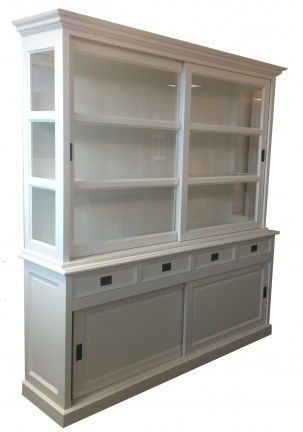 Buffetkast Montfoort wit - wit 200 x 50/40 x 220cm - nr. 1