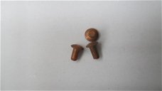 KLINKNAGELS : roodkoperen bolkop 2 x 5 mm