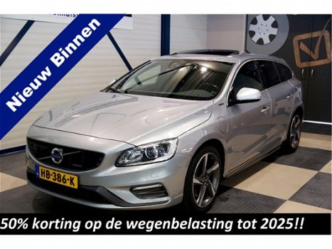 Volvo V60 - €16436 ex.BTW 2.4 D6 AWD 210kW/286pk Aut6 PIHV R-Design BNS CLIMA + ADAPT.CRUISE + ADAPT - 1