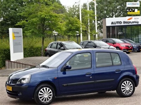Renault Clio - 1.2 16V Expression, bj.2001, blauw, 5 deurs, airco, NAP met 157626 km.APK tot 10/2020 - 1