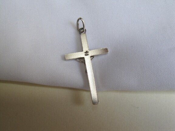 Zilveren crucifix kruisje 3.2x1.7 cm - Afbeelding 7