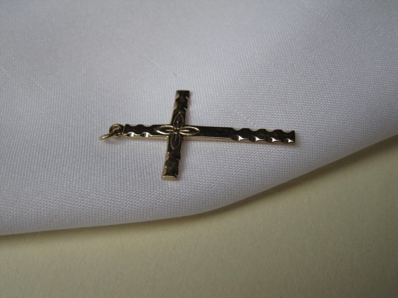Kettinghanger verguld crucifix/kruisje 14KGF PCC 3.0x1.7 m - Afbeelding 6