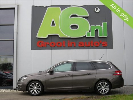 Peugeot 308 SW - 1.6 BlueHDI Blue Lease Executive Cognac Leder Stoelverw Achteruitrijcamera Panorama - 1