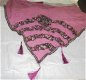 LUXE SJAAL OUD ROZE MET MOOIE DETAILS 170x55 cm - 3 - Thumbnail