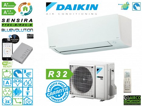 Daikin 3,5KW split airco incl. montage en afwerking nergens voordeliger! 2019 model R32 - 1