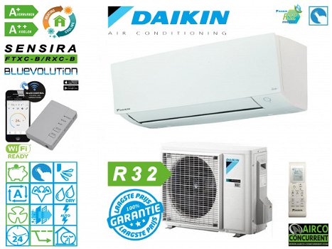 Daikin 2,5KW split airco incl. montage en afwerking nergens voordeliger! 2019 model R32 - 1