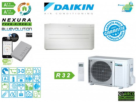 Daikin Nexura FVXG-K 2,5KW split airco incl. montage en afwerking Nergens voordeliger!2019 model R32 - 1