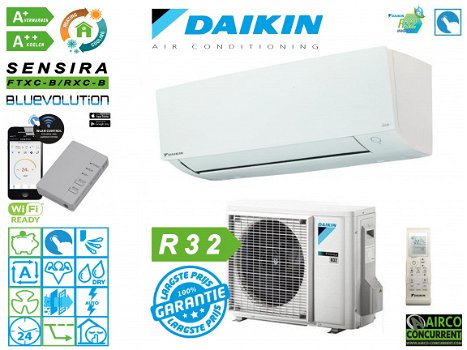 Daikin Stylish FTXA-20A 2KW Split airco incl. montage&afwerking Nergens voordeliger! 2019 model R32 - 6