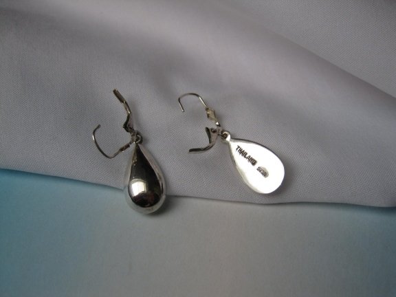 Zilveren oorbellen druppelmodel 3.4 cm - Afbeelding 4