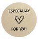 Kraft stickers groot especialy for you Ø 6cm (per 12 stuks) - 1 - Thumbnail