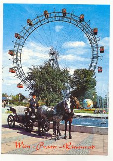 N013 Wenen Wien Vienna Prater Riesenrad Oostenrijk