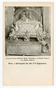 N015 Wenen Wien Kaisergruft - Kaiserin Maria Theresia und Kaiser Franz I - Kaiser Josef II - Grafkel - 1