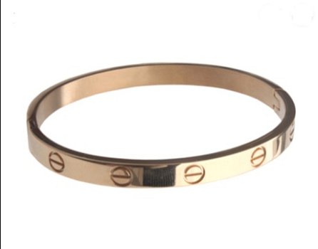 LOVE ARMBAND IN GEEL GOUD OF ZILVER PLATED - 1