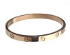 LOVE ARMBAND IN GEEL GOUD OF ZILVER PLATED - 1 - Thumbnail