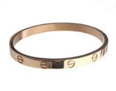 LOVE ARMBAND IN GEEL GOUD OF ZILVER PLATED