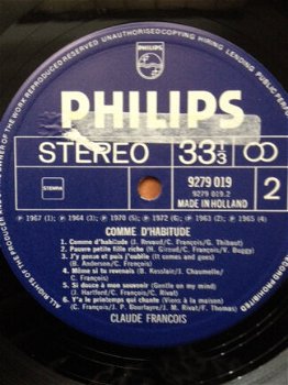 Claude François ‎- Comme d'habitude - LP - 4
