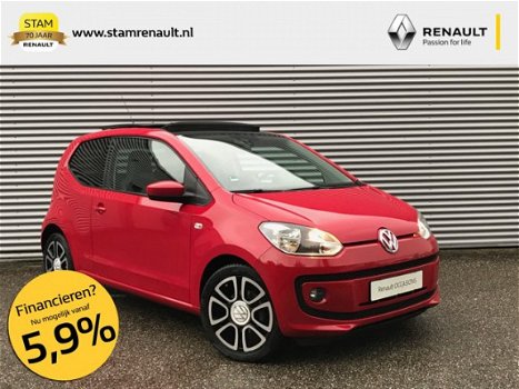 Volkswagen Up! - 1.0 High Up BlueMotion Glazen dak, Navig., Airco, Lichtm. velg - 1