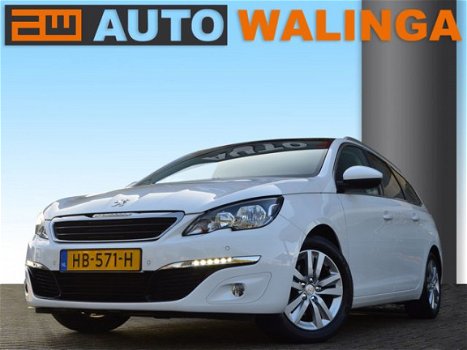 Peugeot 308 SW - 1.2 PT 110 PK Executive, VOL Pano, Led, Trekhk, Sportstoelen, DAB, Wit, 2x Pdc, Alu - 1