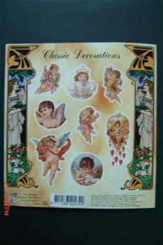 nr. C1 Classic Decorations [engeltjes stickervel] - 1