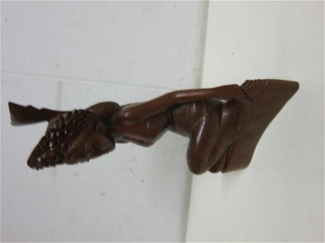 ANTIEK Balinees houten beeld Hand Carved - 3