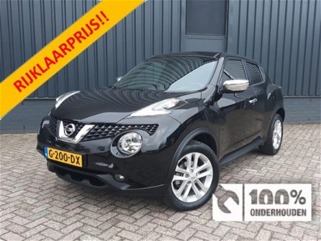 Nissan Juke - 1.2 Connecta RIJKLAAR Full options panoramadak, automatische airco, full map navigatie - 1