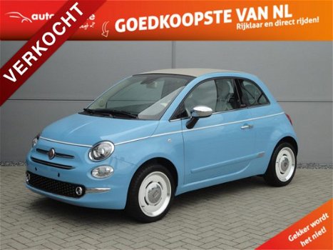 Fiat 500 C - Turbo 85pk Spiaggina '58|CABRIO|UNIEKE UITVOERING| - 1