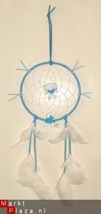 SMURFEN Dromenvanger / Dreamcatcher (Droom-Voetbal): Ring=15cm