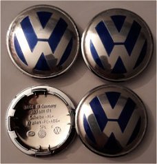 VW Naafdoppen "Blauw" 65mm
