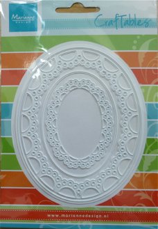 Craftables CR1241 Scalloped Oval