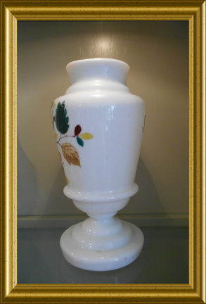Antieke opaline glazen vaas - Afbeelding 5