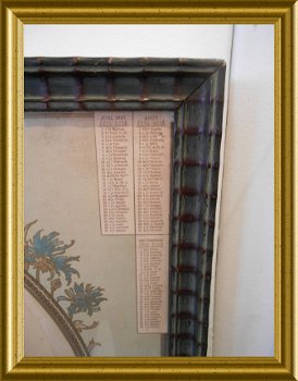 Antieke lijst met kalender uit 1897 - 5