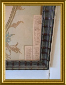 Antieke lijst met kalender uit 1897 - 6