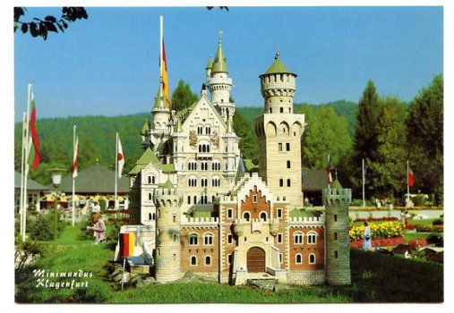N032 Minimundus Schloss Neuschwanstein Die kleine welt am Worthersee Klagenfurt / Oostenrijk - 1