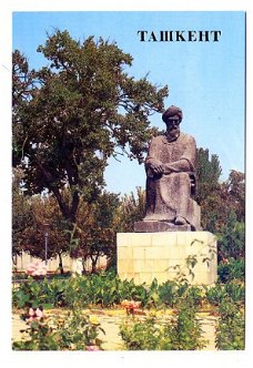 N049 Tashkent Monument to Biruni / sculptor M. Musabaev / Oezbekistan