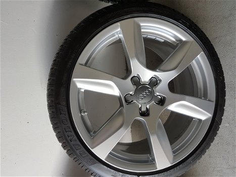 Orginele Audi R8 Velgen + Dunlop Winterbanden + sensoren 350km gebruikt - 4