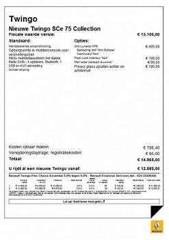 Renault Twingo - SCe 75 Collection | NIEUW | VOORRAAD DEAL | - 1