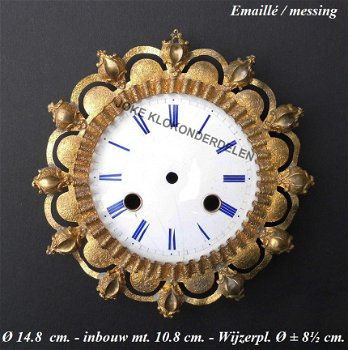 === Pendule ring / wijzerplaat = oud === 40779 - 1