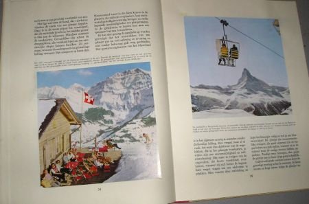 DE boek Zwitserland door Piet Bakker met illustraties - 2