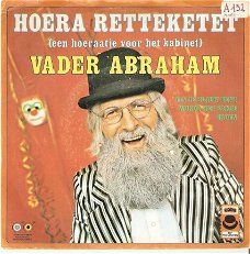 Singel Vader Abraham - Hoera retteketet (een hoeraatje voor het kabinet) / Als je blauw bent wordt h