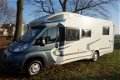 Chausson Welcome 718 EB Queensbed Garage Hefbed 2014 Nieuwstaat - 2 - Thumbnail