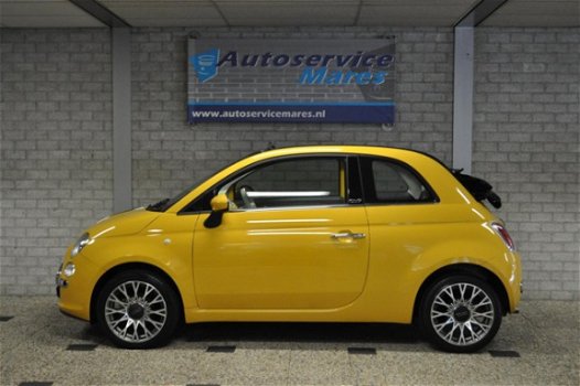 Fiat 500 C - 1.2 Lounge cabrio, PDC, Airco, 16inch LM, 1/2 leder - 1