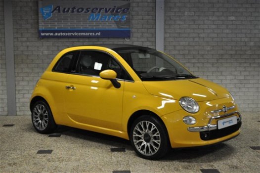 Fiat 500 C - 1.2 Lounge cabrio, PDC, Airco, 16inch LM, 1/2 leder - 1