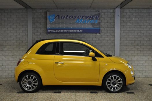 Fiat 500 C - 1.2 Lounge cabrio, PDC, Airco, 16inch LM, 1/2 leder - 1