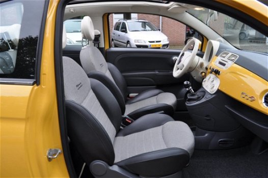 Fiat 500 C - 1.2 Lounge cabrio, PDC, Airco, 16inch LM, 1/2 leder - 1