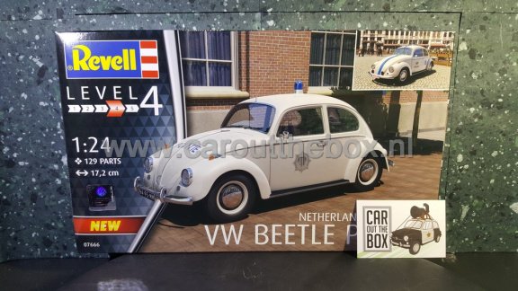 VW volkswagen Beetle / kever politie Nederland & Belgie 1:24 Revell - 5