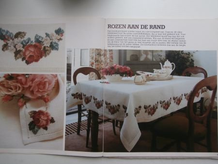 Ariadne Kruissteken Extra met borduurpatroon antieke merklap Anno 1821 - Afbeelding 2