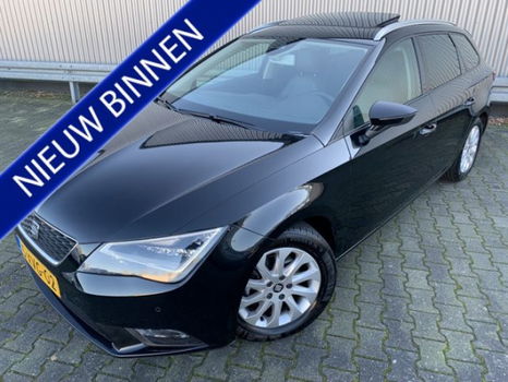 Seat Leon ST - 1.6 TDI VOL SCHUIFDAK LED TR.HAAK LEDER NAVI PDC LMV - 1